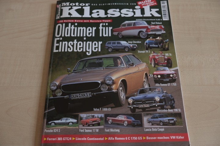 Deckblatt Motor Klassik (02/2003)